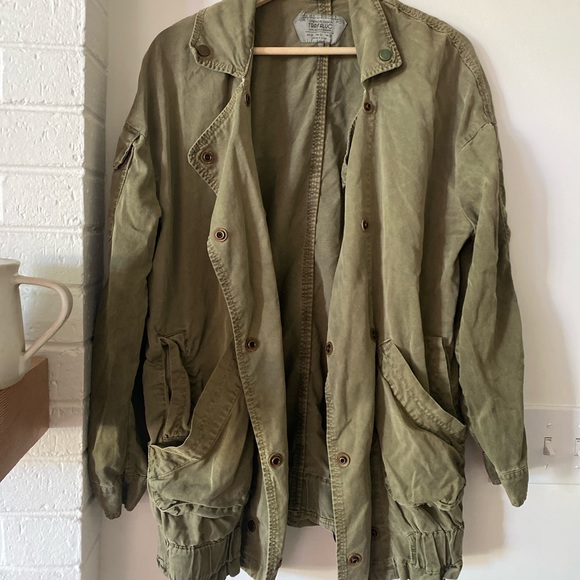 Zara Green Jacket Size Medium - Picture 6 of 6